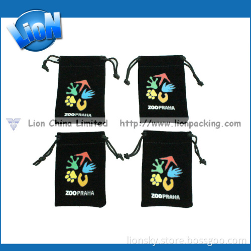 Gift Velvet Pouch with Coloful Hot Stamping Logo Customized
